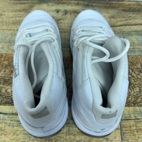 Nike Air Jordan 11 Retro GS Silver White Anniversary 378038-101 Youth Size 4.5Y - Picture 7 of 10